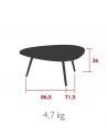 Table basse de jardin 86,6 x 71,3 cm VANITY