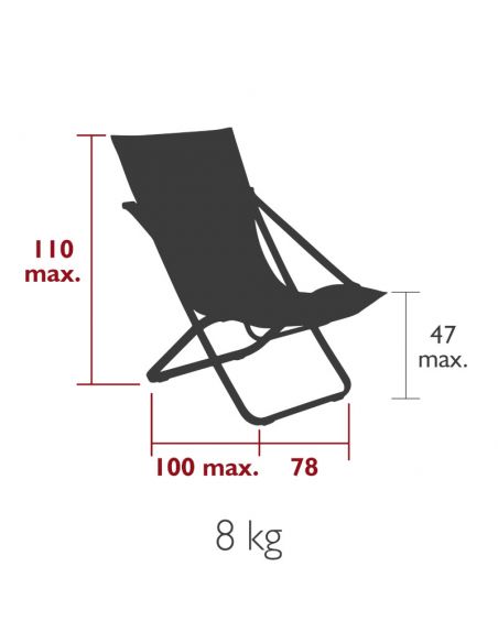 Fauteuil détente XL de jardin VIATTI