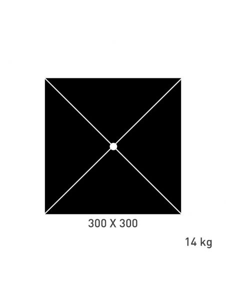 Parasol 300 x 300 cm CORTINA