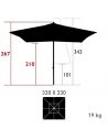 Parasol 330 x 330 cm EASY TRACK