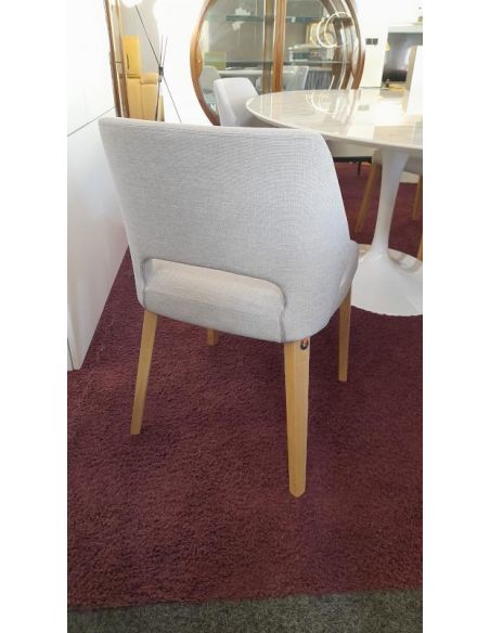 Déstockage Chaise LENA C0110, recouvrement silver MOBITEC