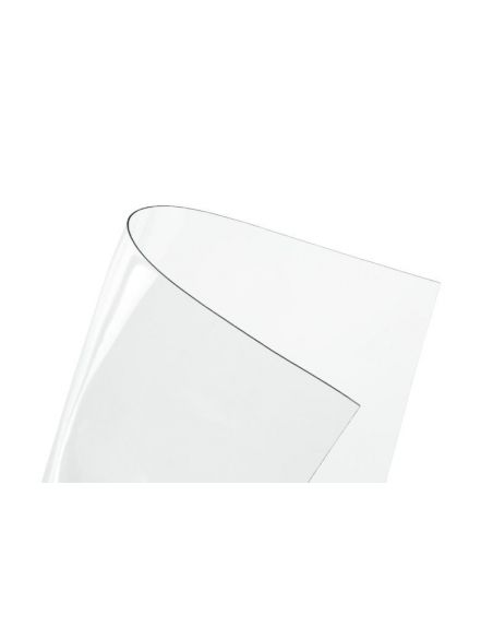 Nappe plastique cristal souple transparent 65/100 (0.65 mm) STANDARD L140CM, AU MÈTRE