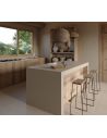 Céramique plateau de table sur mesure VK02 AVORIO, épaisseur 0.8 cm