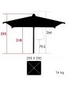 Parasol 250 x 250 cm KOTO