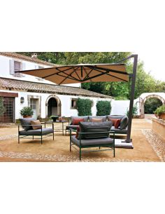 Platine de scellement pour parasols déportés BORÉE et PAGODA 2