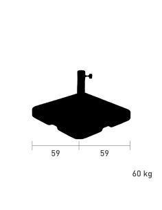 Socle parasol béton 60 kg 2