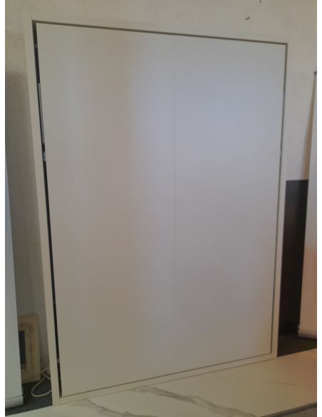Déstockage Lit rabattable escamotable 2 places ULISSE 156 avec literie 140x200cm CLEI