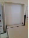 Déstockage Lit rabattable escamotable 2 places ULISSE 156 avec literie 140x200cm CLEI