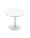 Déstockage Table ronde PLANET CB4005 FD120, diamètre 120 cm, plateau blanc optique P94 CONNUBIA
