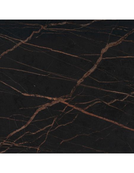 Déstockage Table de repas acier inox avec plateau céramique LAURENT DEKTON épaisseur 0.8 cm