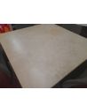 Déstockage Table travertin bouché, carrée de 1200x1200x30mm avec piétement ALBATROS Dexo