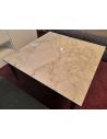 Déstockage Table basse en céramique DEKTON BERGEN L90xL90xH41cm, piétement métal époxy noir