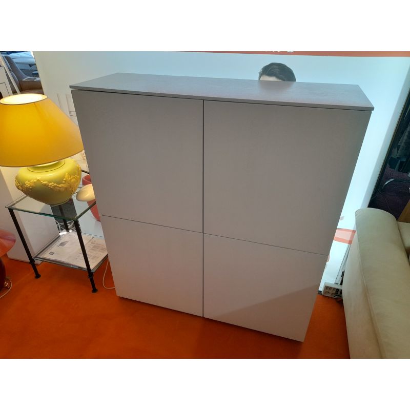 Déstockage Buffet 4 portes design plaqué chêne