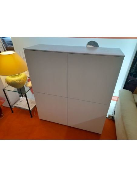 Déstockage Buffet 4 portes design plaqué chêne