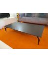 Déstockage Table basse en céramique DEKTON SIRIUS, piétement métal design noir