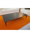 Déstockage Table basse en céramique DEKTON SIRIUS, piétement métal design noir