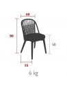 Chaise de jardin GORDES