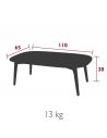 Table basse de jardin 110 x 65 cm GORDES
