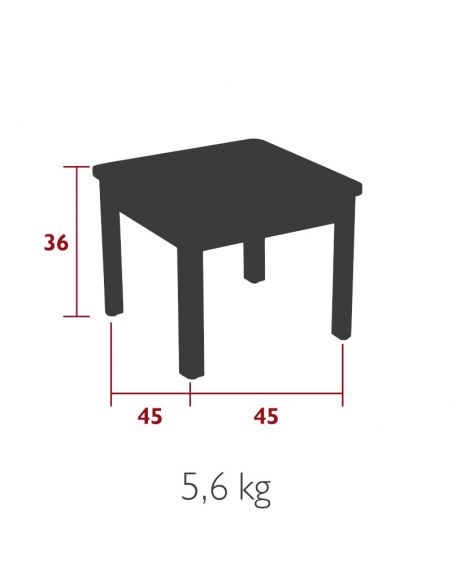 Table basse de jardin 45 x 45 cm IBIZA