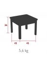 Table basse de jardin 45 x 45 cm IBIZA