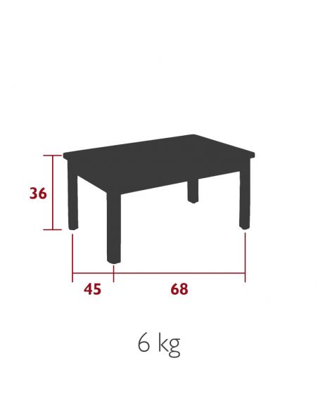 Table basse de jardin 68 x 45 cm IBIZA