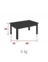 Table basse de jardin 68 x 45 cm IBIZA
