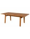 Table de repas de jardin 200 x 105 cm LODGE teck massif naturel