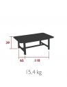 Table basse de jardin 110 x 65 cm LODGE