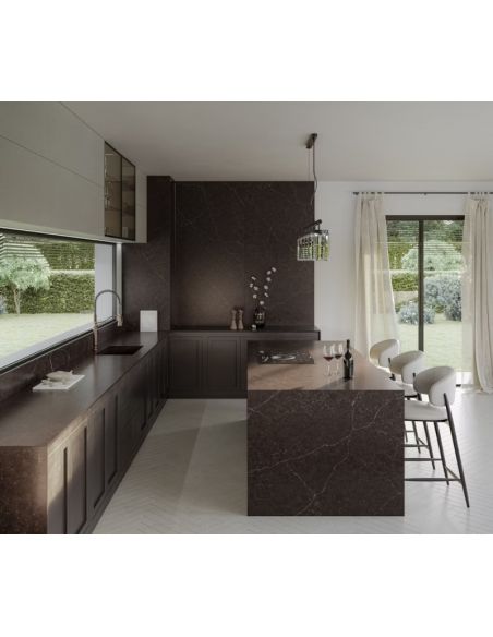 Quartz CHÂTEAU BROWN, épaisseur 1.2 cm