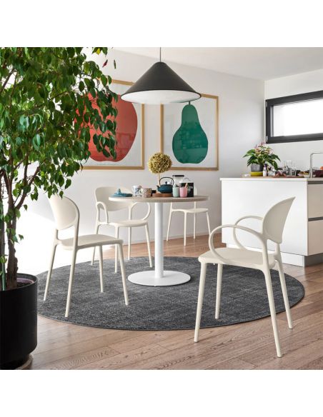 Chaise en polypropylène avec accoudoirs ABBY CB2192