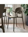 Chaise en polypropylène avec accoudoirs ABBY CB2192