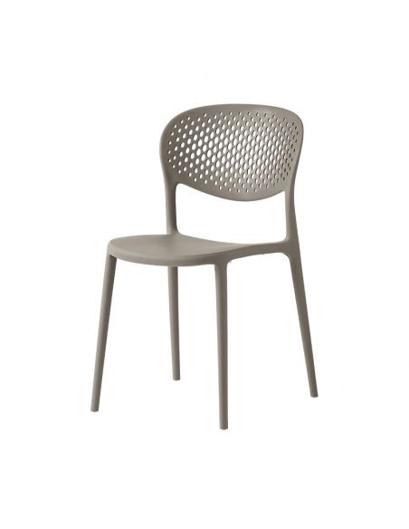Chaise en polypropylène avec dossier perforé ABBY CB2193