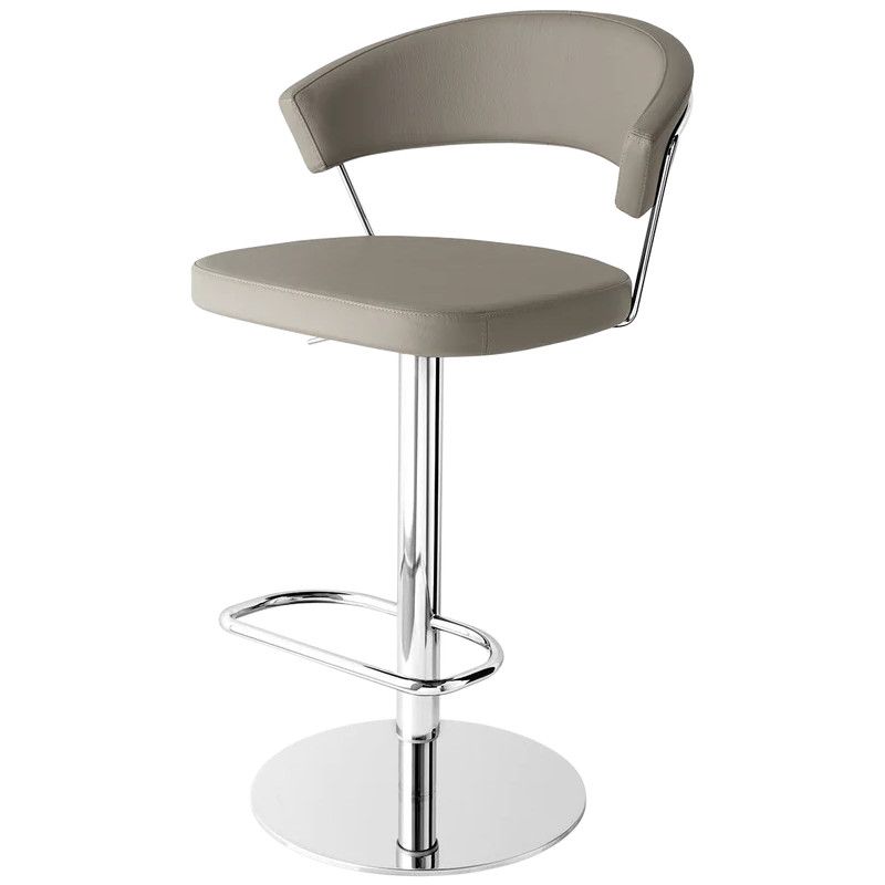 Tabouret rembourré piètement luge pivotant réglable en hauteur NEW YORK CB1088