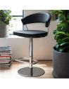 Tabouret rembourré piètement luge pivotant réglable en hauteur NEW YORK CB1088