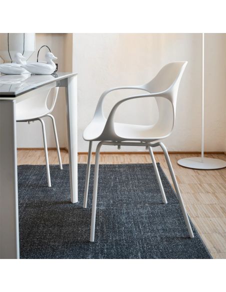 Chaise en polypropylène avec accoudoirs usage intérieur OPS! CB2311