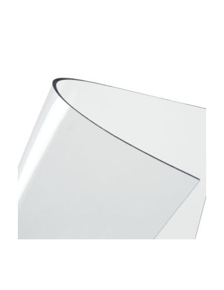 Nappe plastique cristal souple transparent 300/100 (3 mm) HAUTE TRANSPARENCE L30CM, AU MÈTRE