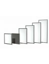 Coupe-vent, cadre tubulaire en aluminium UNICO, H.100cm x L.100cm