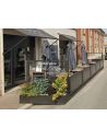 Coupe-vent, cadre tubulaire double en aluminium NAPOLI, H.120/220cm x L.200cm