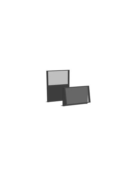 Coupe-vent, cadre tubulaire double en aluminium NAPOLI, H.120/220cm x L.200cm