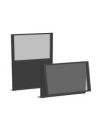 Coupe-vent, cadre tubulaire double en aluminium NAPOLI, H.120/220cm x L.200cm