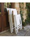 Fauteuil relaxation de jardin BENISA aluminium et teck