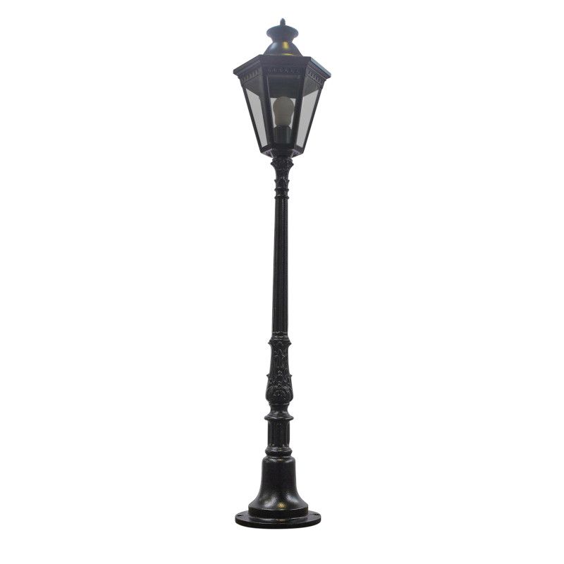 Lampadaire VENDÉE, lanterne LANTIS noir