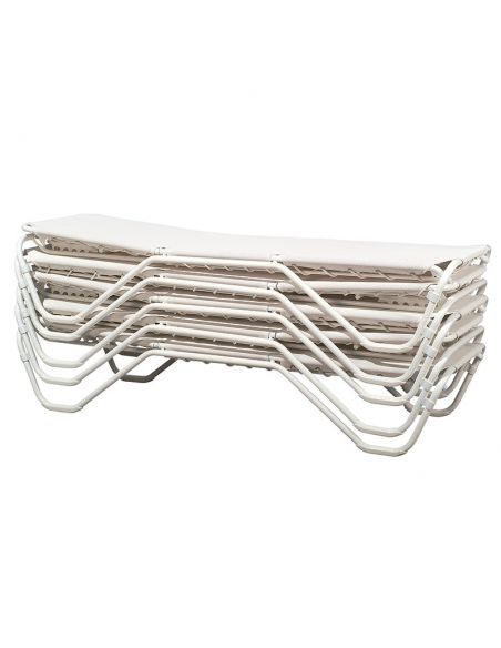 Bain de soleil en aluminium trempé MARINA