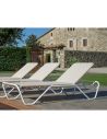 Bain de soleil en aluminium trempé MARINA