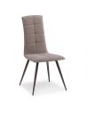 Chaise OREGON pieds ronds en métal époxy, tissu simili-cuir Infinity