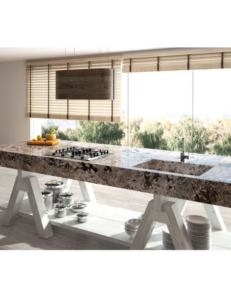 Granit sur mesure GLACIAL BLUE, épaisseur 3.0 cm