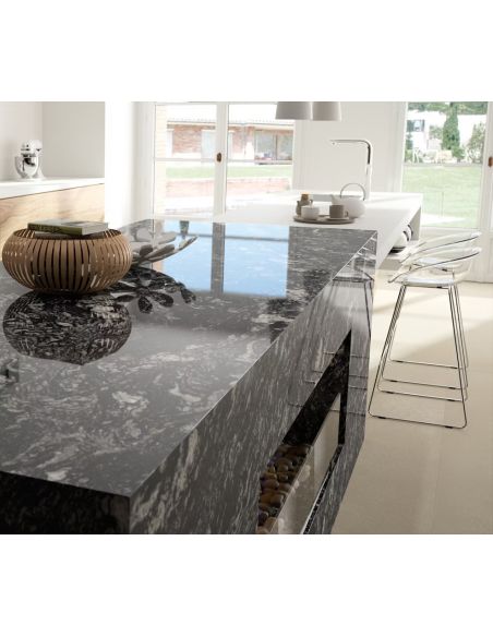 Granit sur mesure INDIAN BLACK, épaisseur 3.0 cm