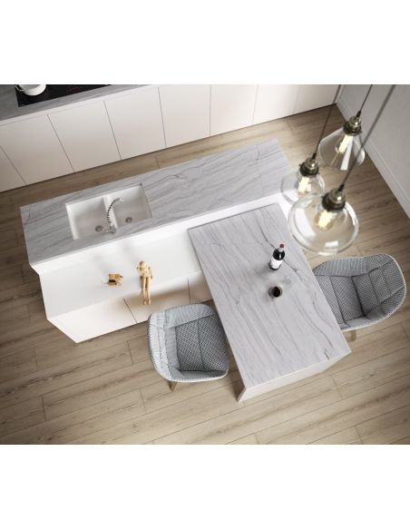 Granit sur mesure WHITE MACAUBAS, épaisseur 2.0 cm