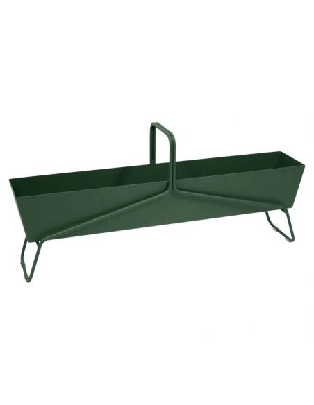 Jardinière longue et basse en métal BASKET