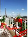 Table pliante pour balcon 57 x 77 cm BISTRO